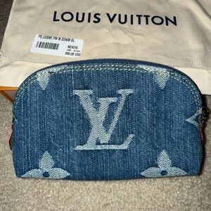 Louis Vuitton Pochette Cosmetique PM Blue Denim